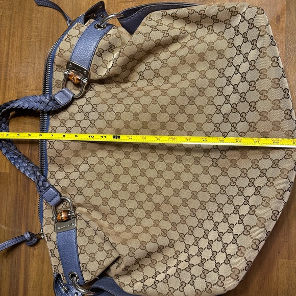Gucci canvas horsebit hobo shoulder bag - Picture 12 of 12